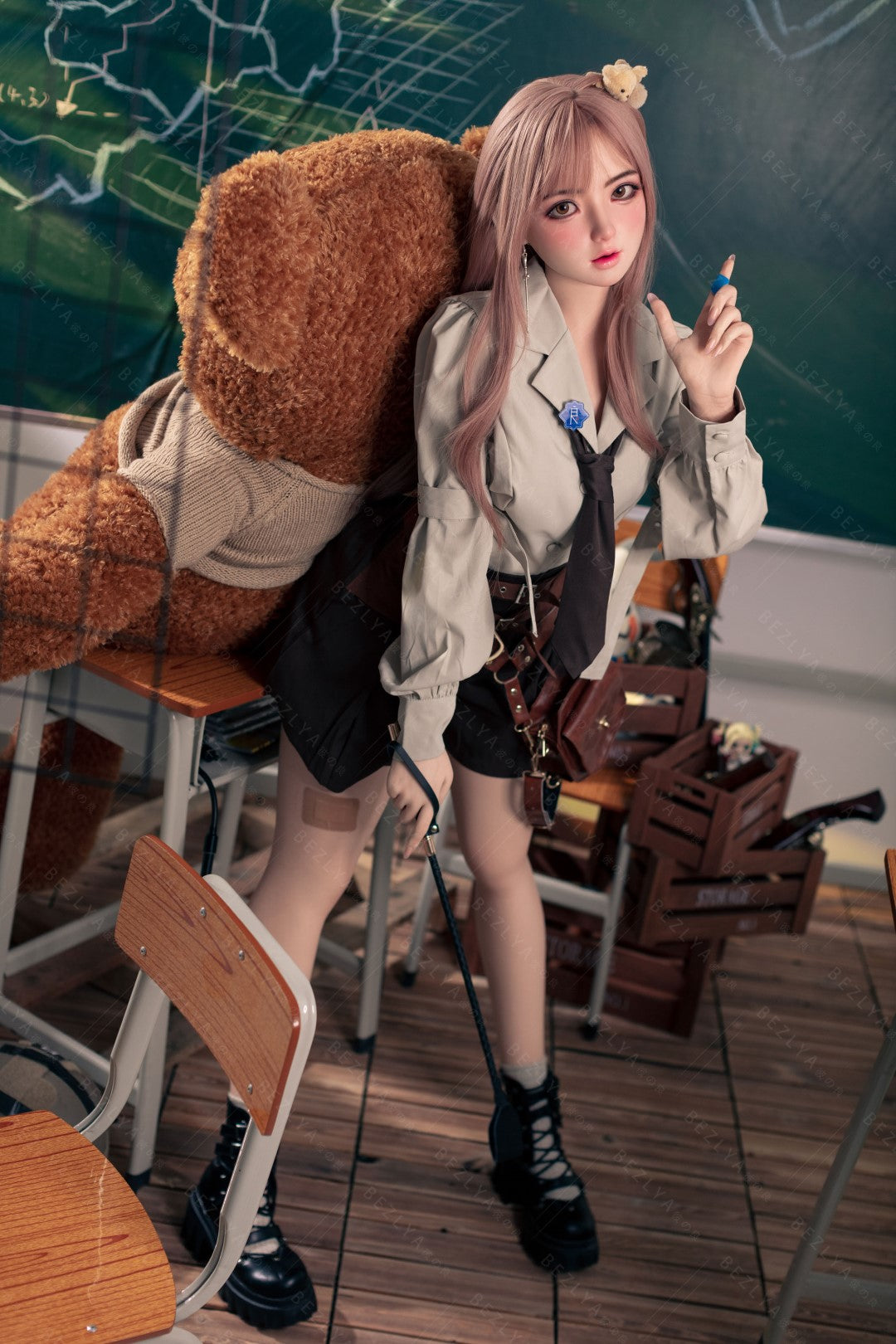 Convallaria seksnukk (Bezlya Doll 155 cm B tass 2,1 silikoon)
