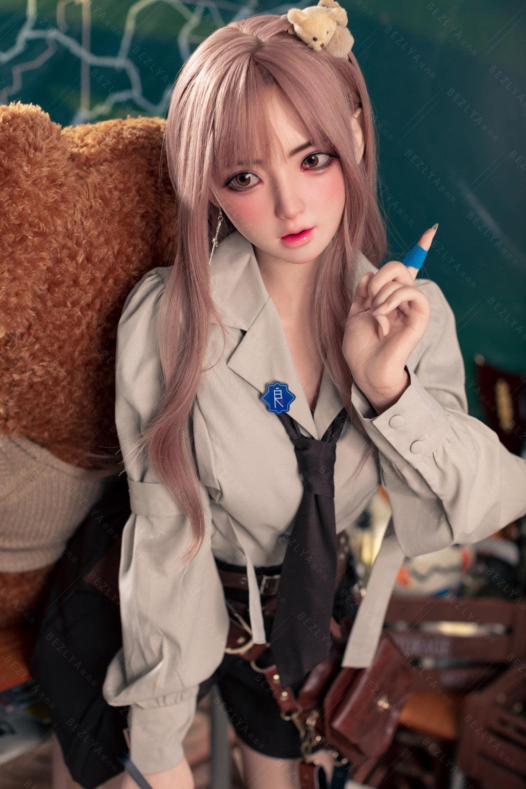 Convallaria seksnukk (Bezlya Doll 155 cm B tass 2,1 silikoon)