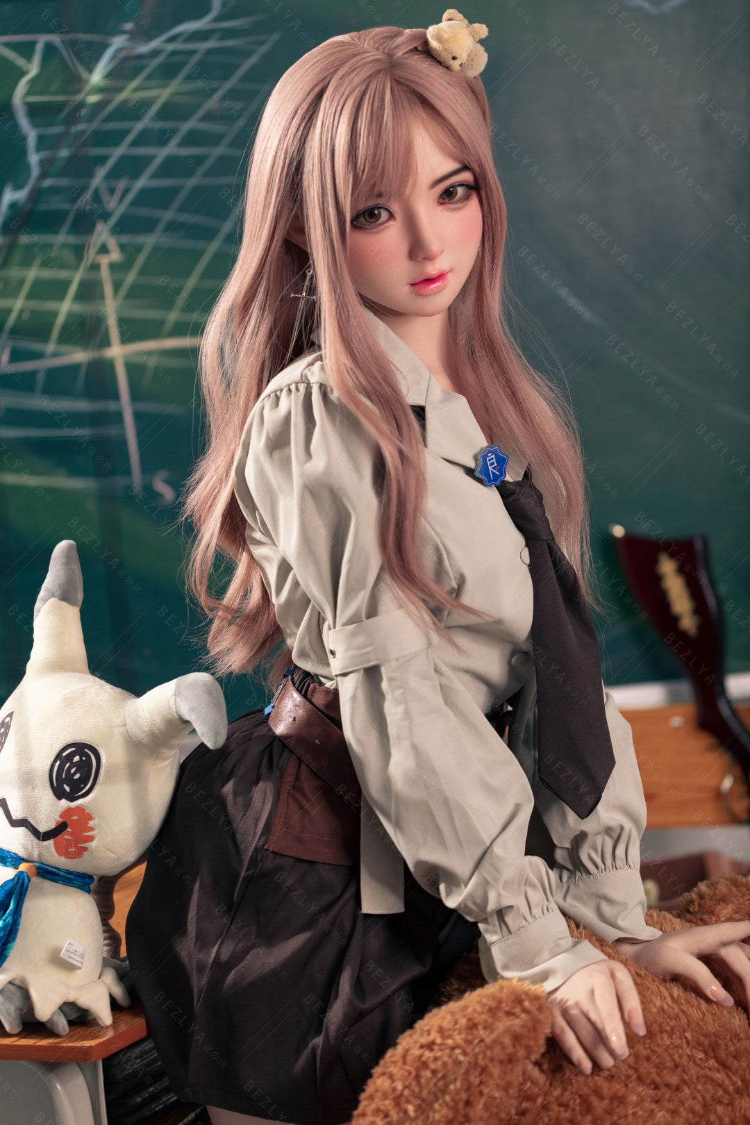 Convallaria seksnukk (Bezlya Doll 155 cm B tass 2,1 silikoon)