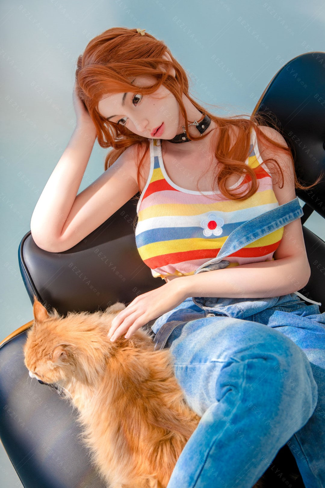 Aglaia seksnukk (Bezlya Doll 163 cm C-tass 2,1 silikoon)