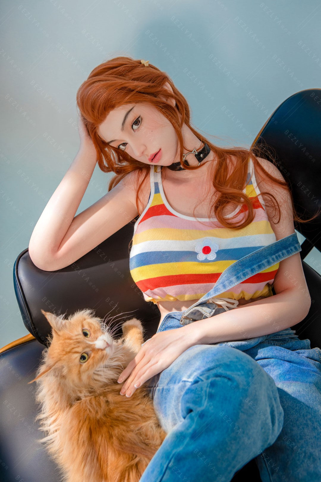 Aglaia seksnukk (Bezlya Doll 163 cm C-tass 2,1 silikoon)