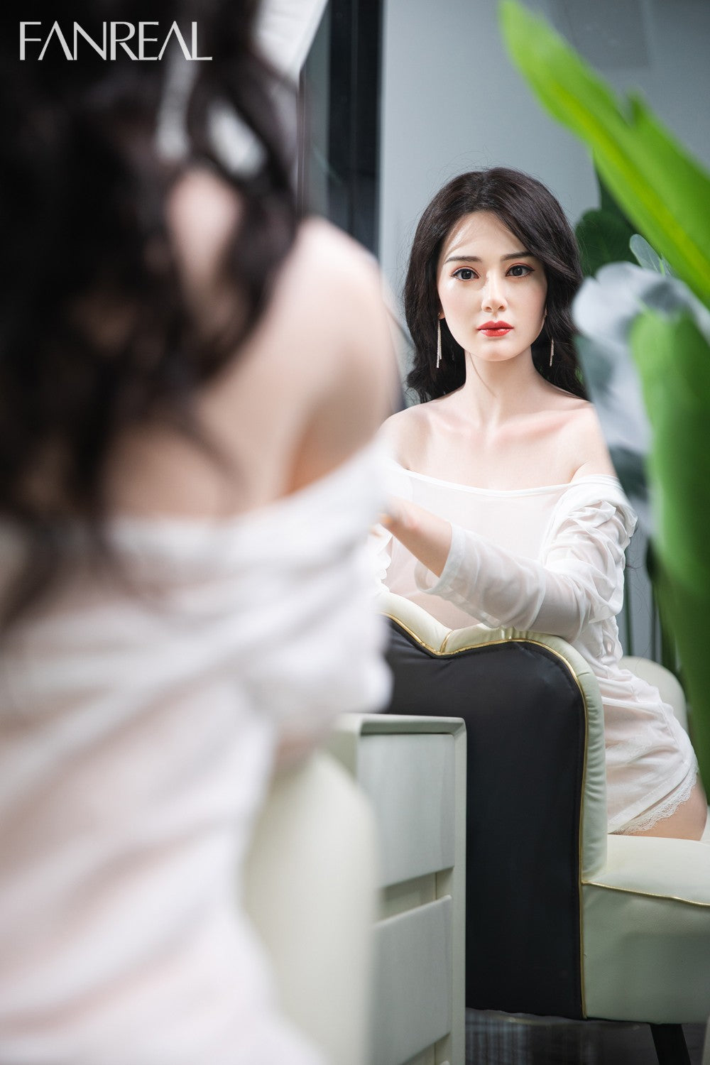 Ling Torso seksnukk (FanReal Doll 95cm G-tass silikoon)