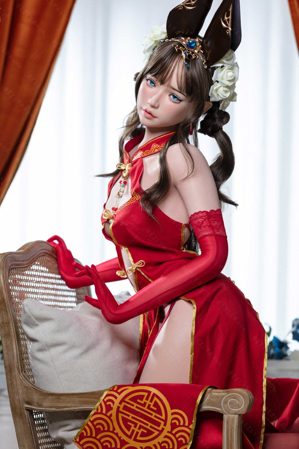 Mandraradora seksnukk (Bezlya Doll 155 cm B tass 2,1 silikoon)