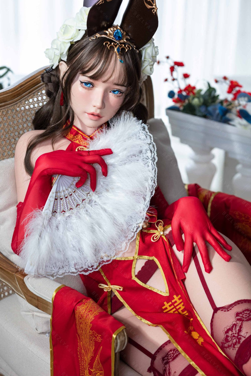 Mandraradora seksnukk (Bezlya Doll 155 cm B tass 2,1 silikoon)