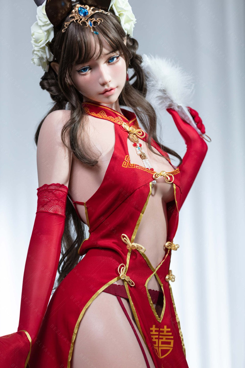 Mandraradora seksnukk (Bezlya Doll 155 cm B tass 2,1 silikoon)