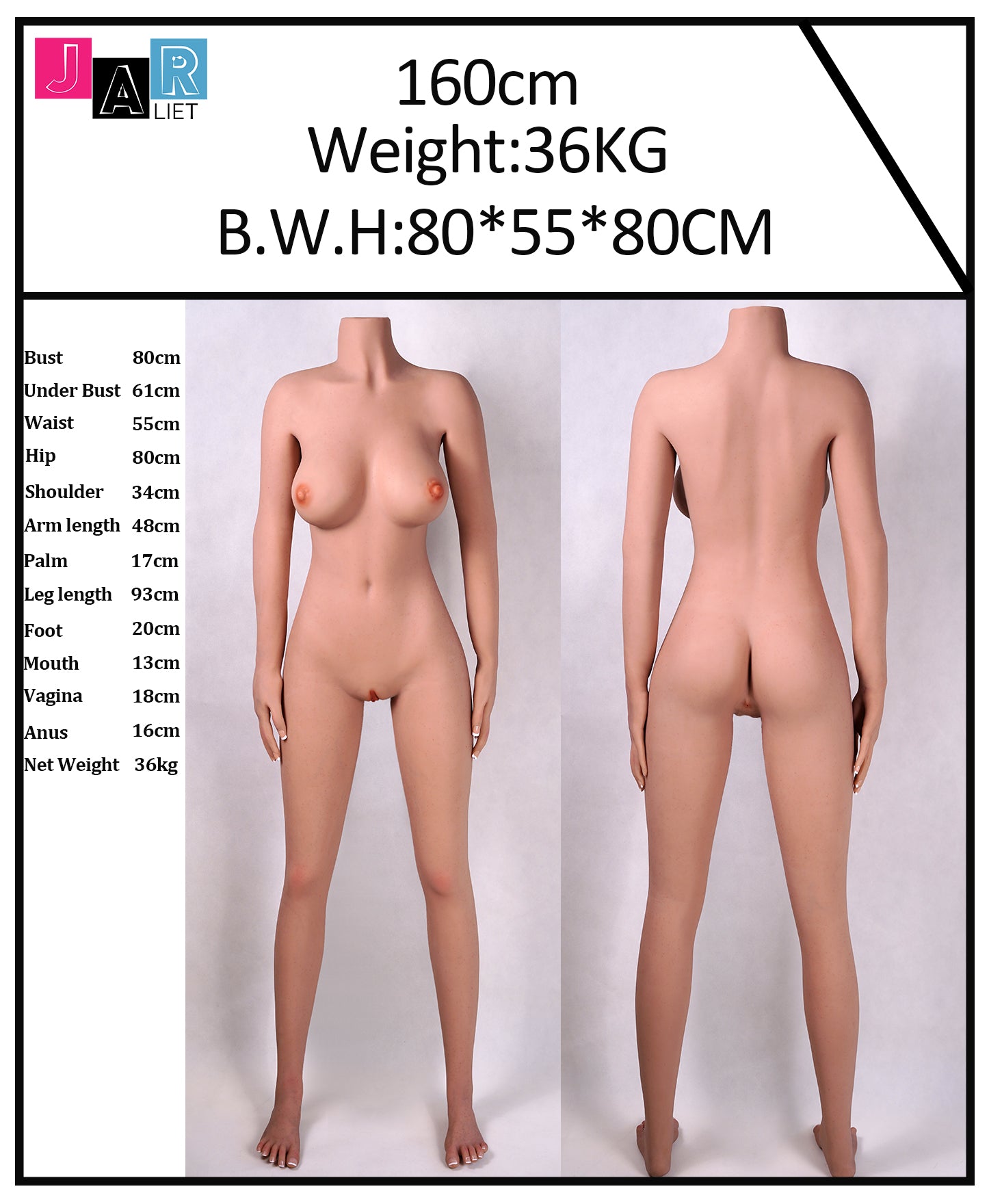Helen Sex Doll (Jarliet 160 cm D-Cup TPE + silikoon)