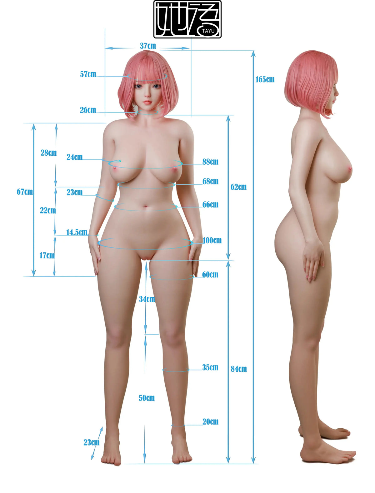 Aprilli seksinukk (Tayu Doll 165 cm E-Cup ZC-24# silikoon)
