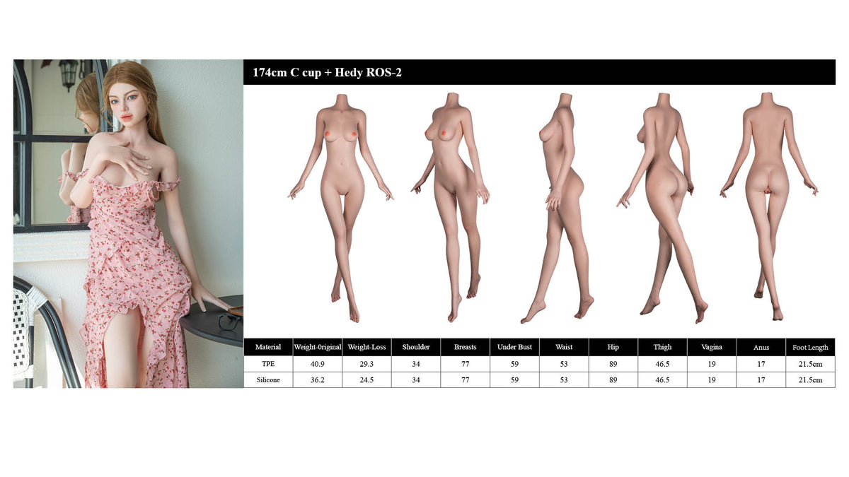 Hedy Sex Doll (Starpery 174 cm C-tass TPE + silikoon)