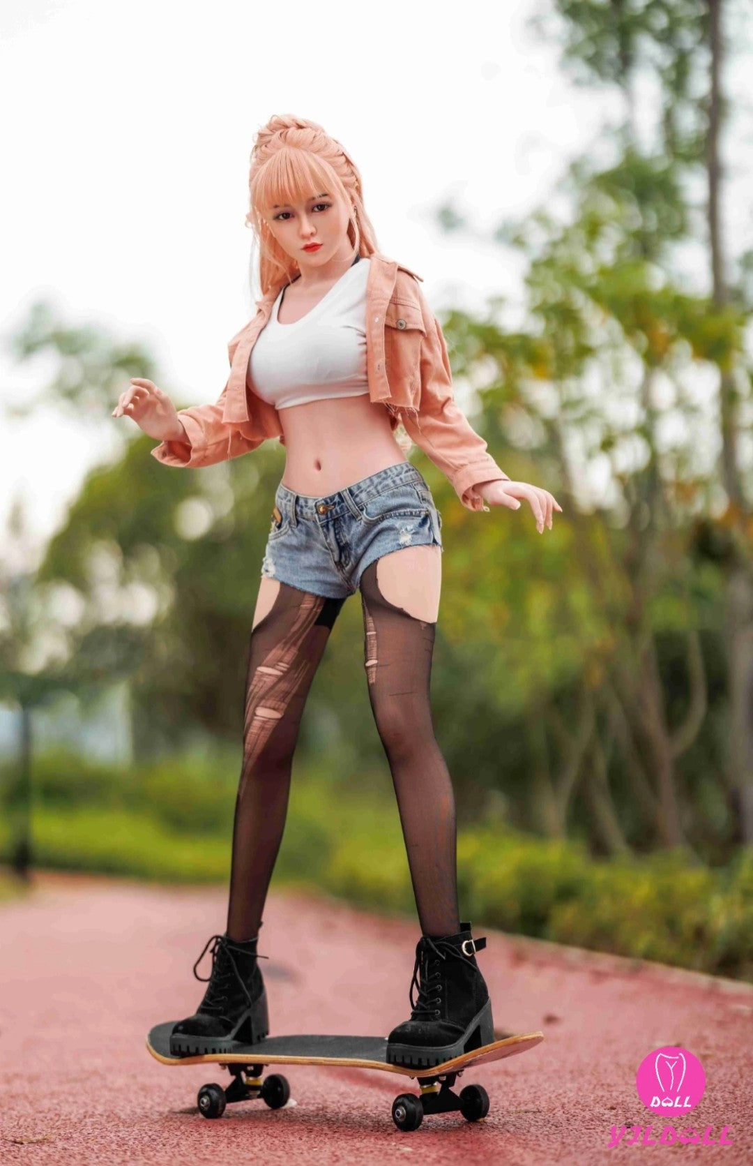 Ansley seksnukk (YJL Doll 148 cm D-Cup #369 TPE + silikoon)