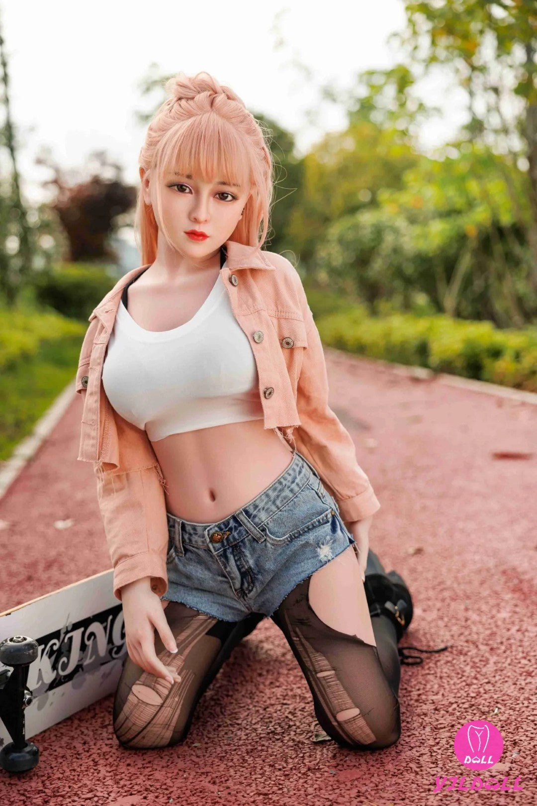 Ansley seksnukk (YJL Doll 148 cm D-Cup #369 TPE + silikoon)