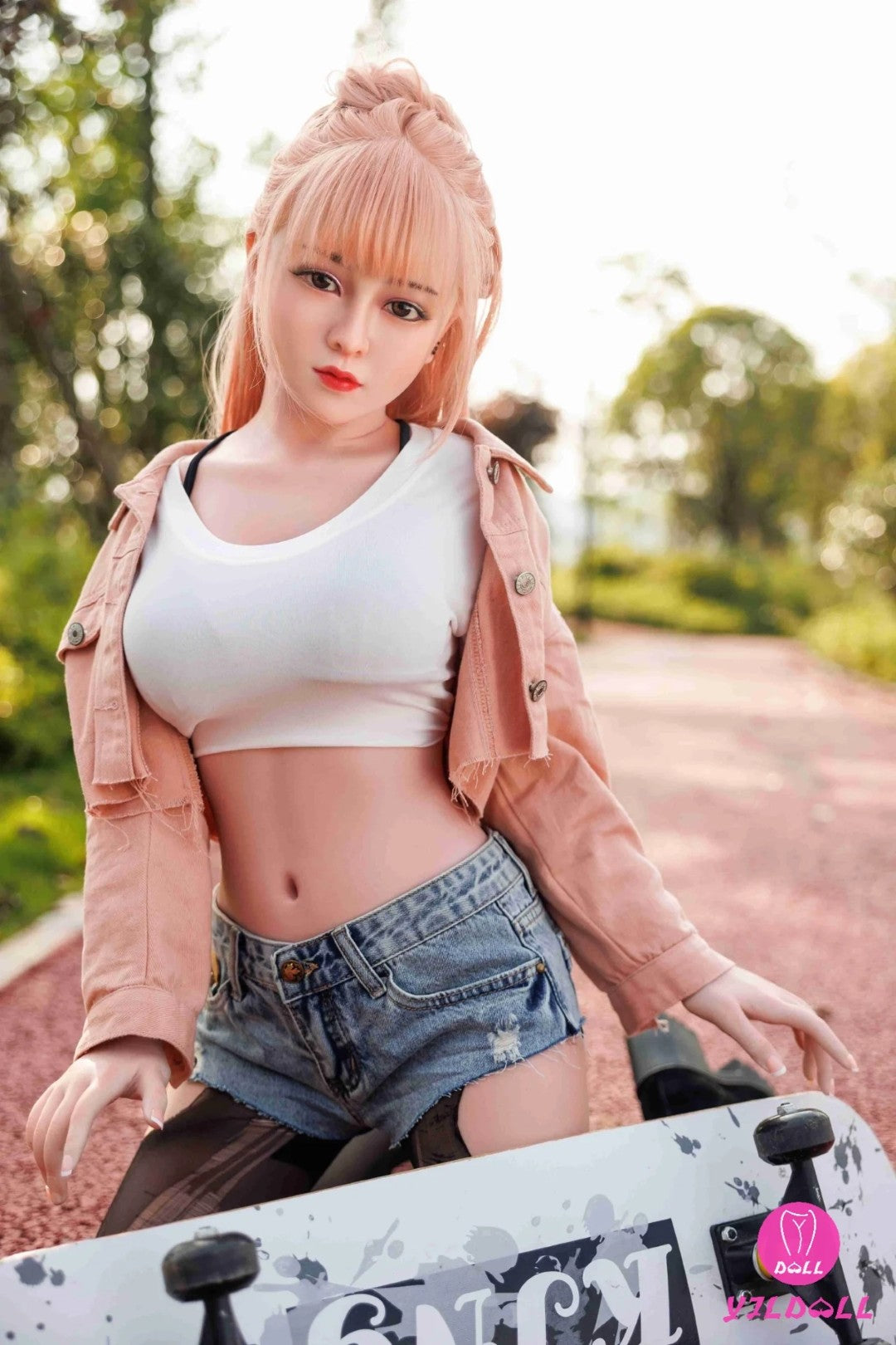 Ansley seksnukk (YJL Doll 148 cm D-Cup #369 TPE + silikoon)