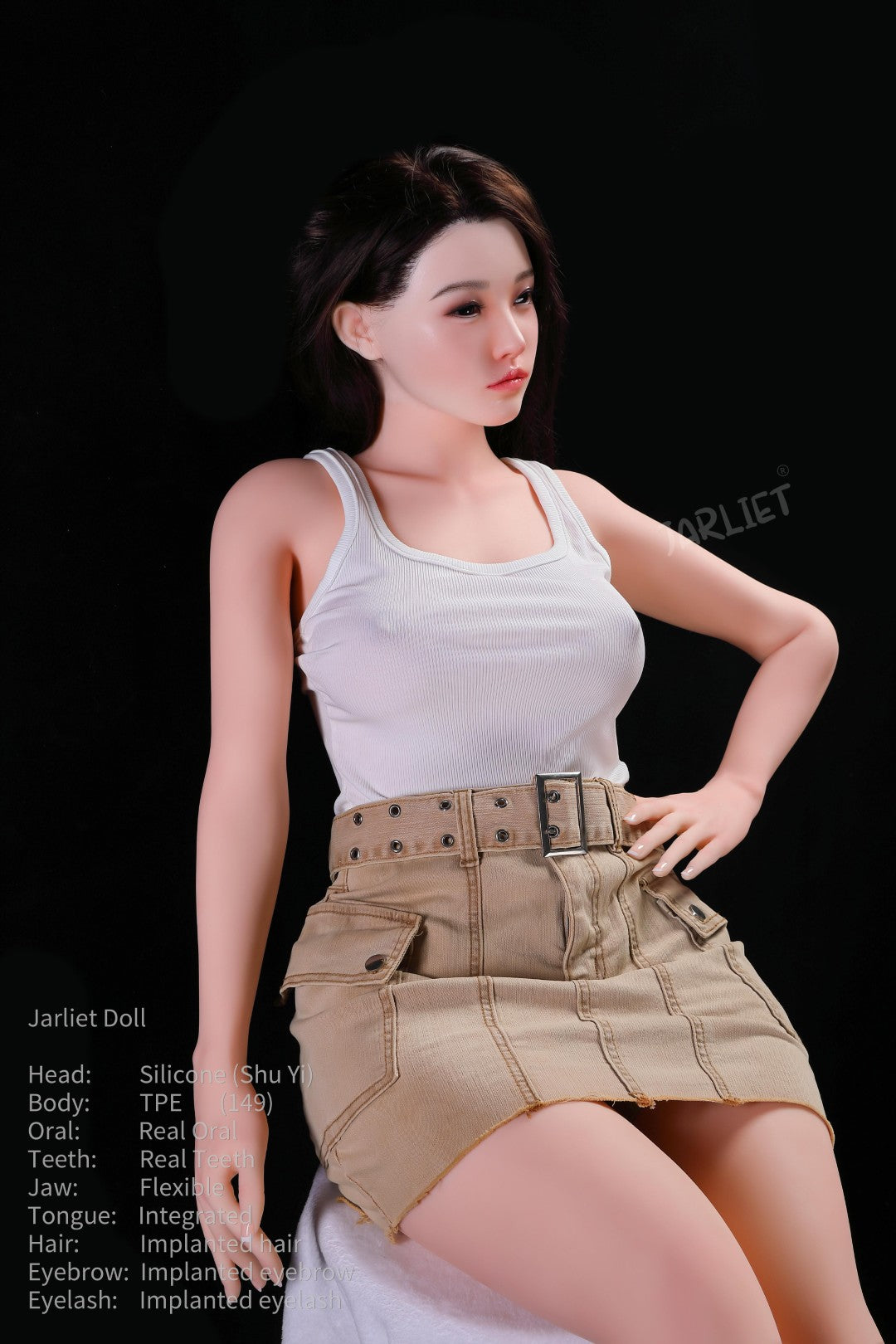 Shuyi seksnukk (Jarliet 149 cm E-Cup TPE + silikoon)