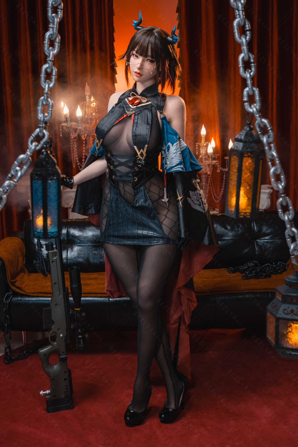 Aglaia seksnukk (Bezlya Doll 162 cm C-Cup 2,2U silikoon)