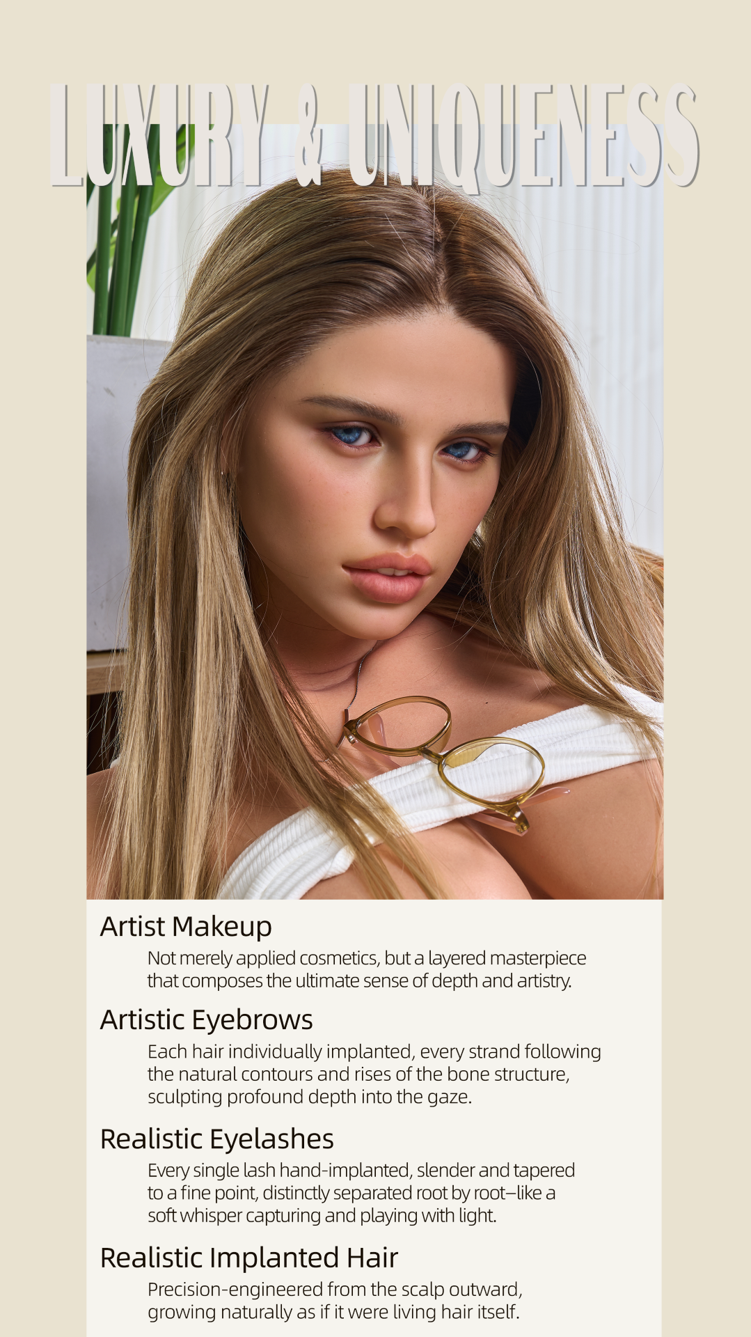 Elsa Model 21 Deluxe Sex Doll (Gynoid Doll 164 cm F-Cup silikoon)