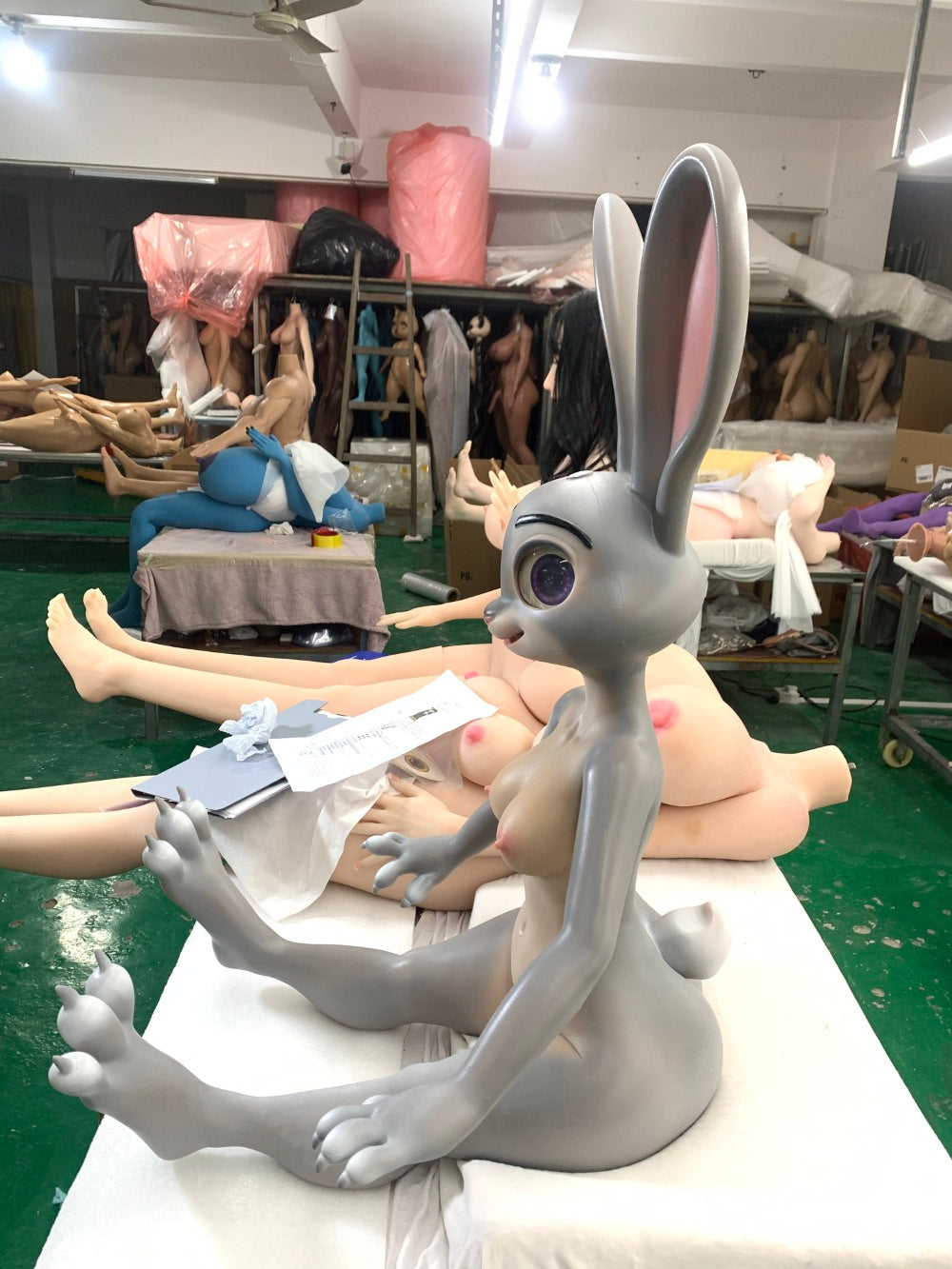 Jänese seksnukk (Dolls Castle 120 cm C-Cup silikoon) EXPRESS
