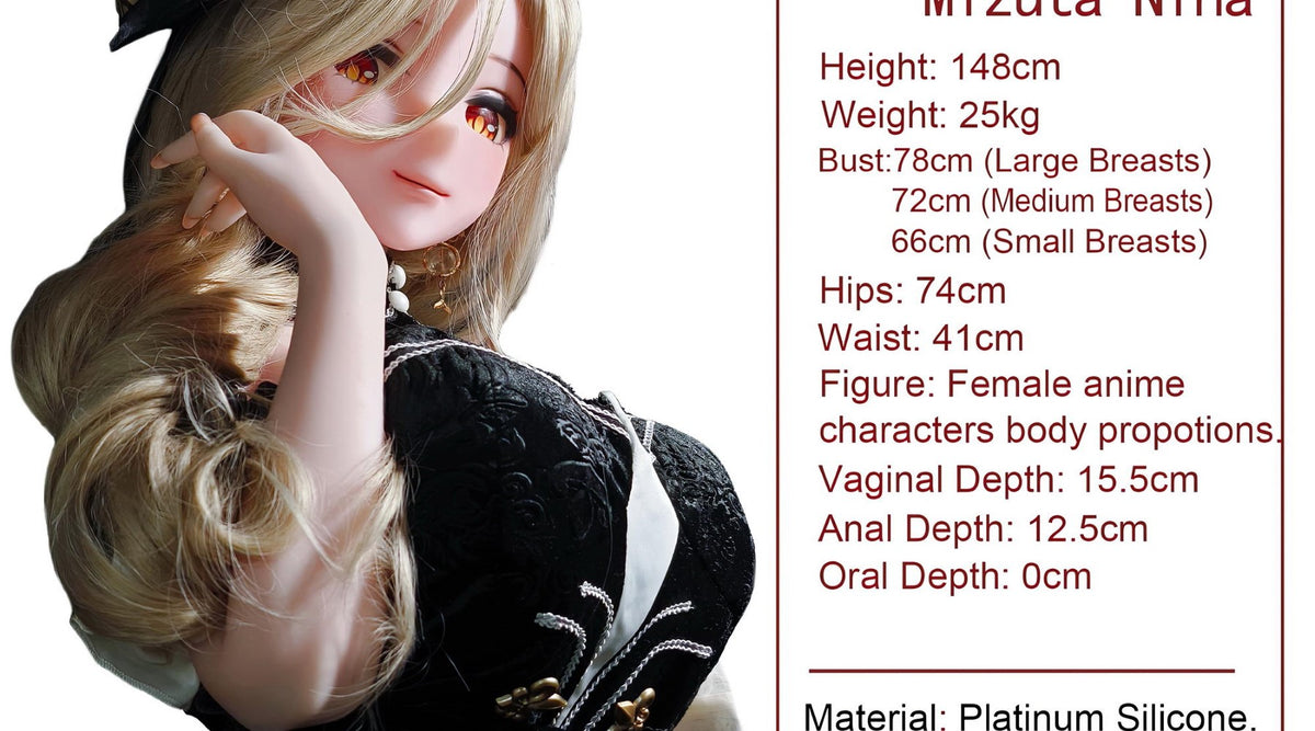 Mizuta Nina seksnukk (Elsa Babe 148cm AHR019 silikoon)