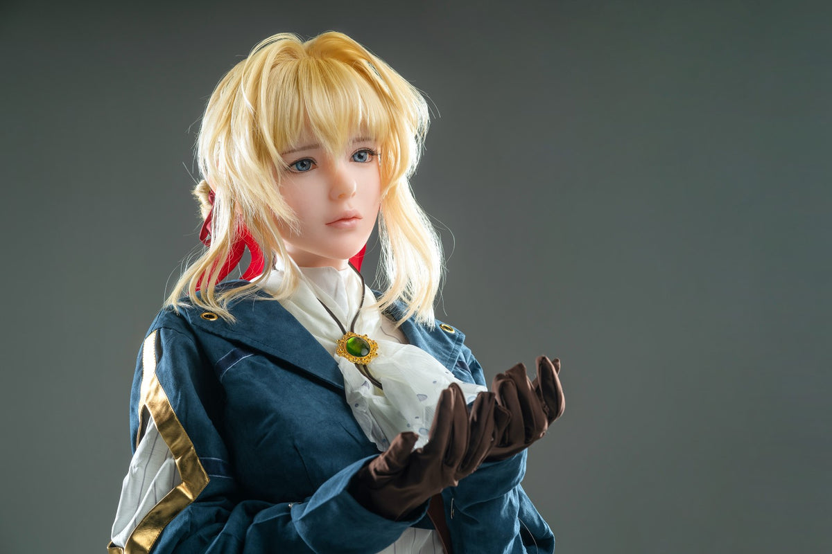 Violetne seksnukk (Game Lady 156 cm D-Cup Anime nr 12 silikoon)