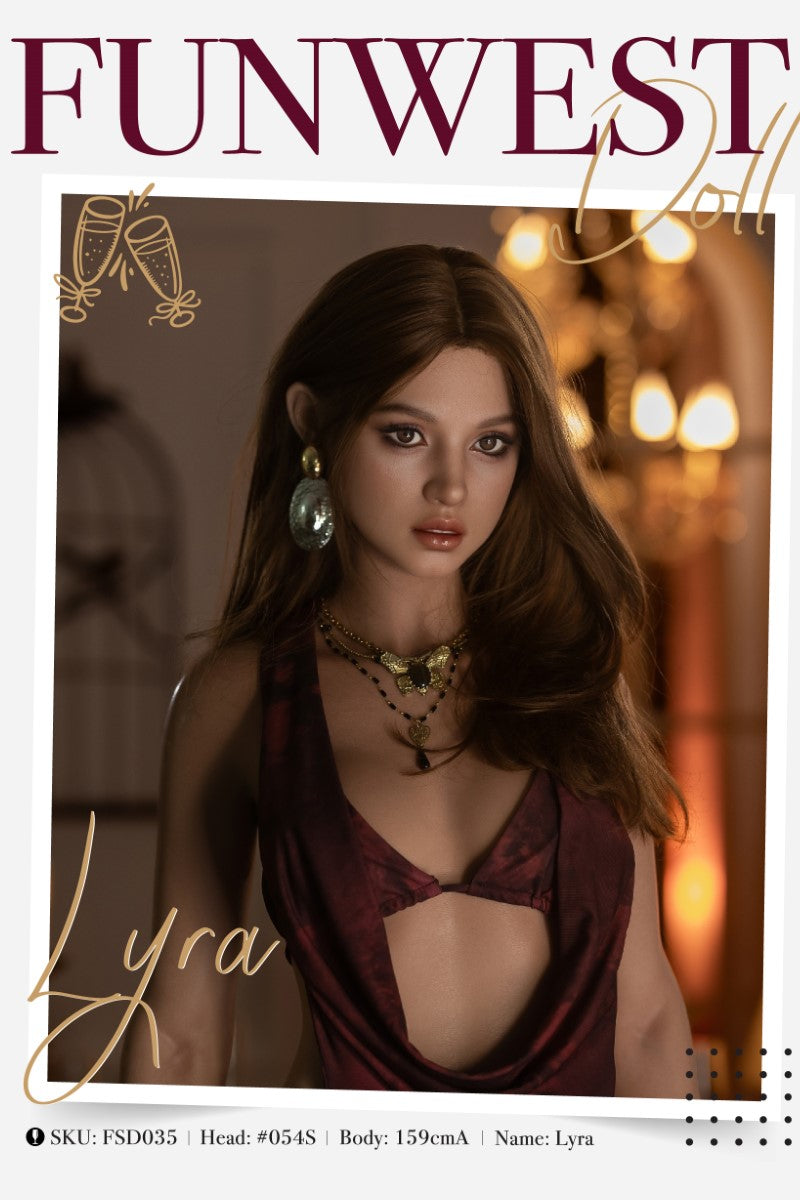 Lyra seksnukk (FunWest Doll 159 cm A-Cup #054S RST silikoon)