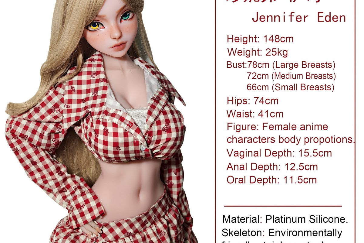 Jennifer Eden Sexdocka (Elsa Babe 148cm DHR012 Silikon)
