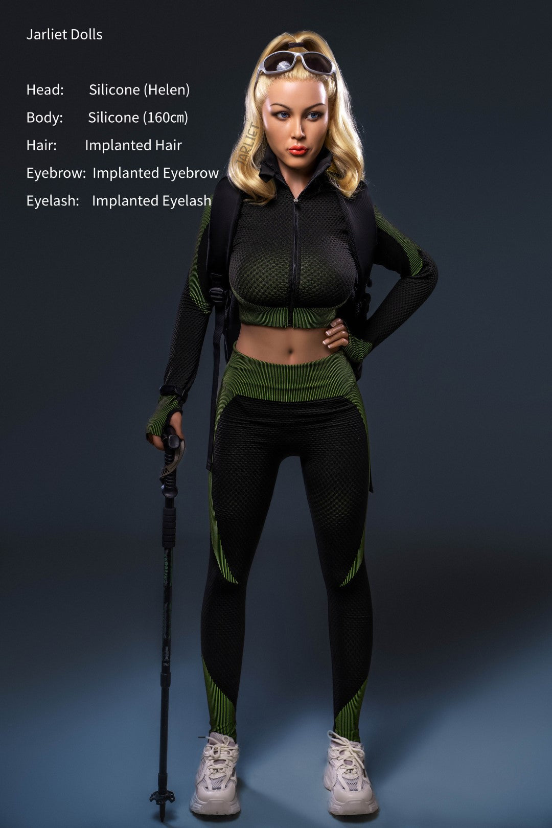 Helena seksnukk (Jarliet 160 cm C-Cup silikoon)