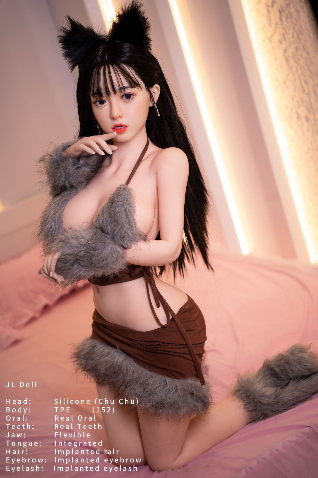 Chu seksnukk (Jarliet 152 cm D-Cup TPE + silikoon)