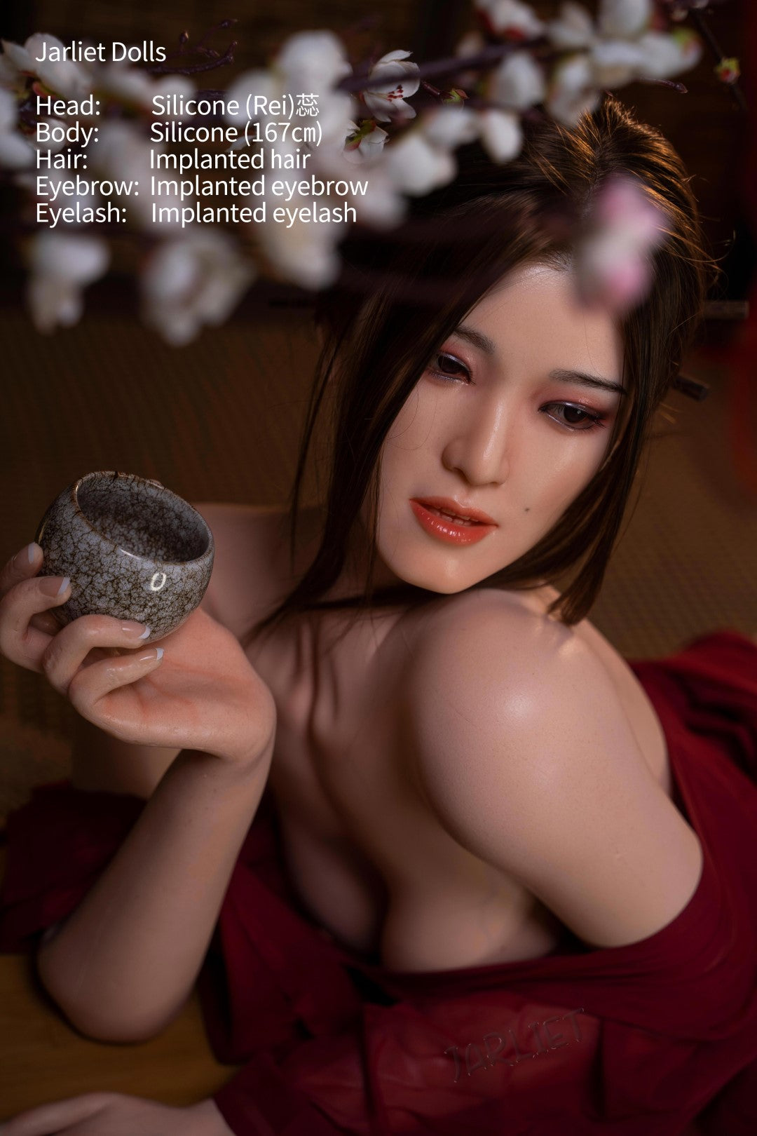 Rei seksnukk (Jarliet 167 cm B-Cup silikoon)
