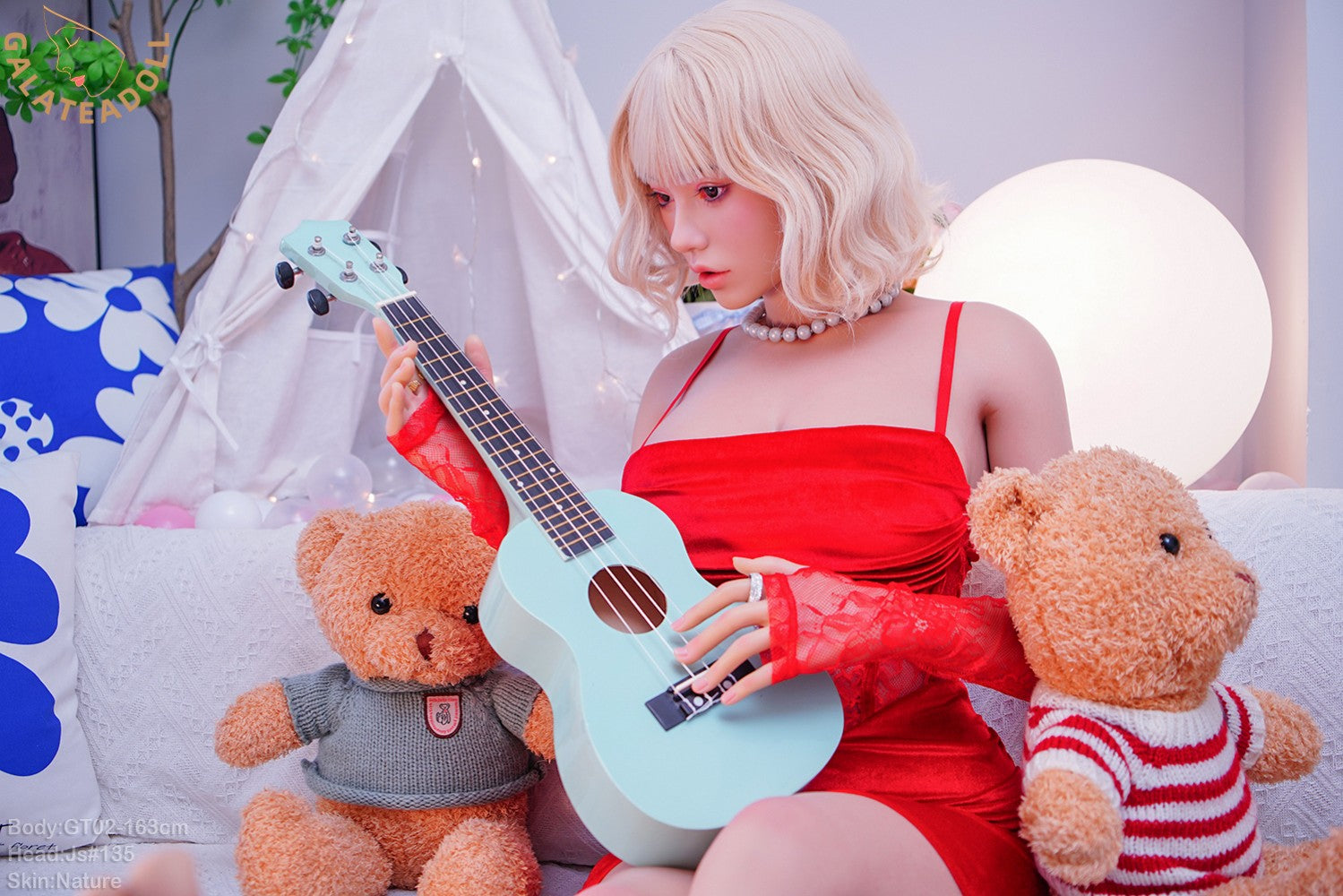Molly seksnukk (Galatea Doll 163 cm D-Cup #135 silikoon)