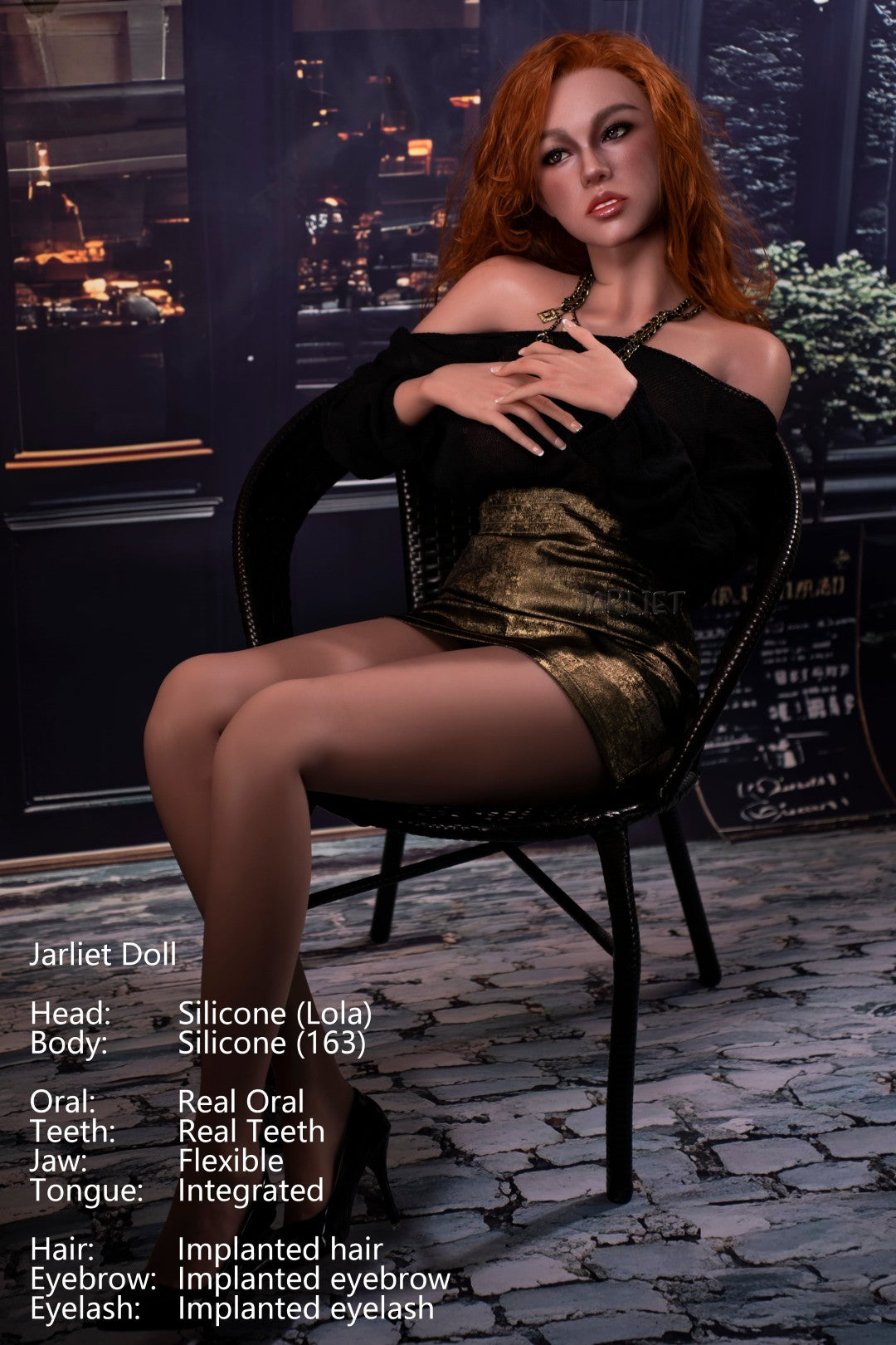 Lola seksnukk (Jarliet 163 cm D-Cup silikoon)