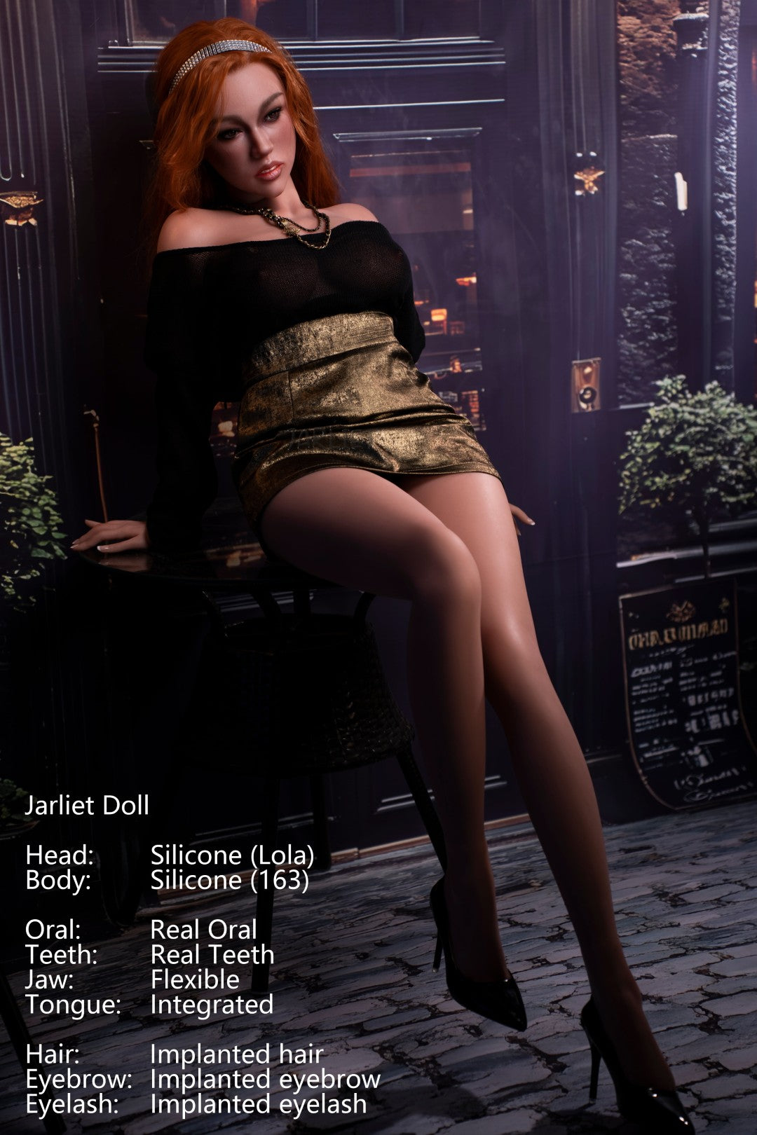 Lola seksnukk (Jarliet 163 cm D-Cup silikoon)