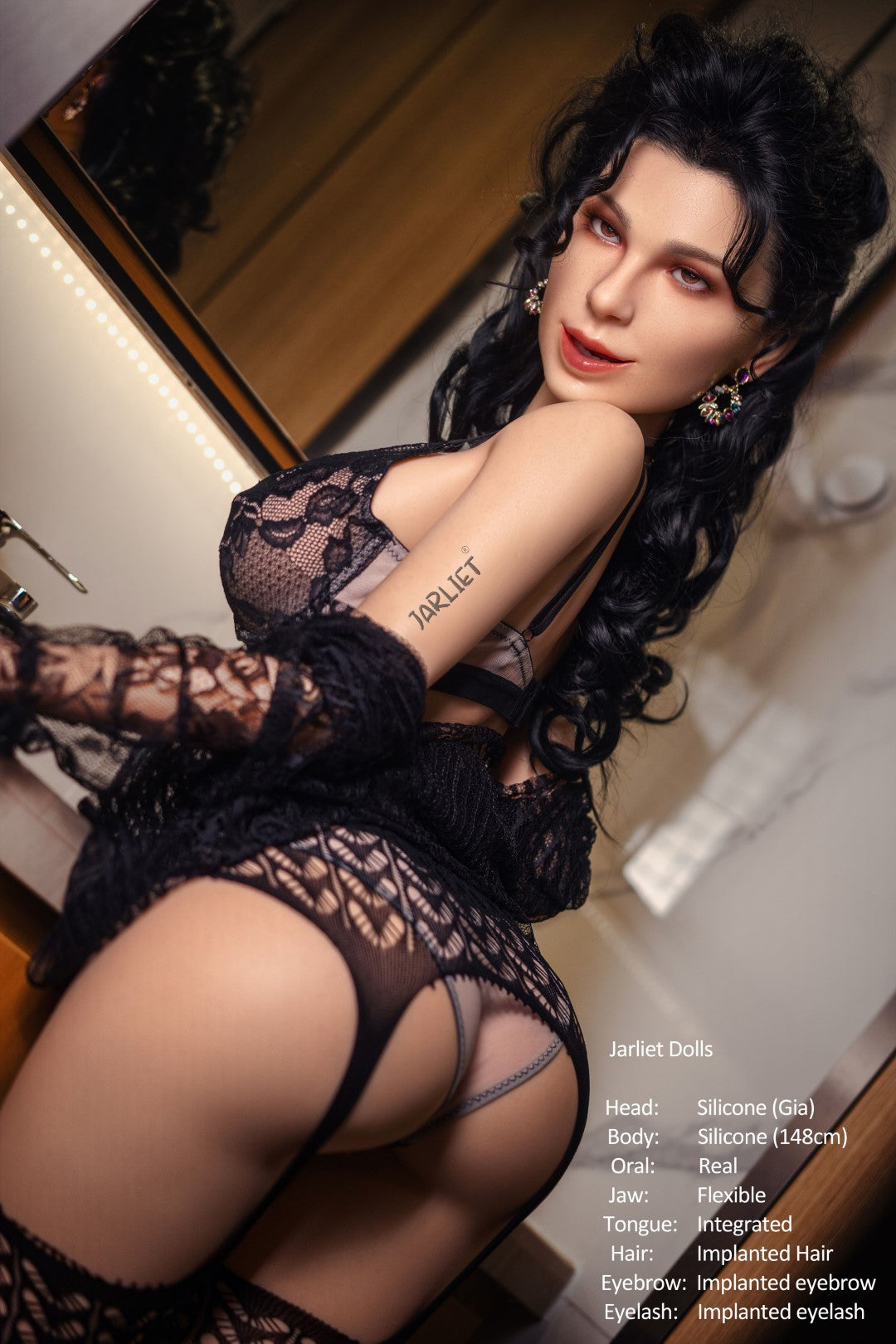 Gia seksinukk (Jarliet 148cm E-Cup silikoon)