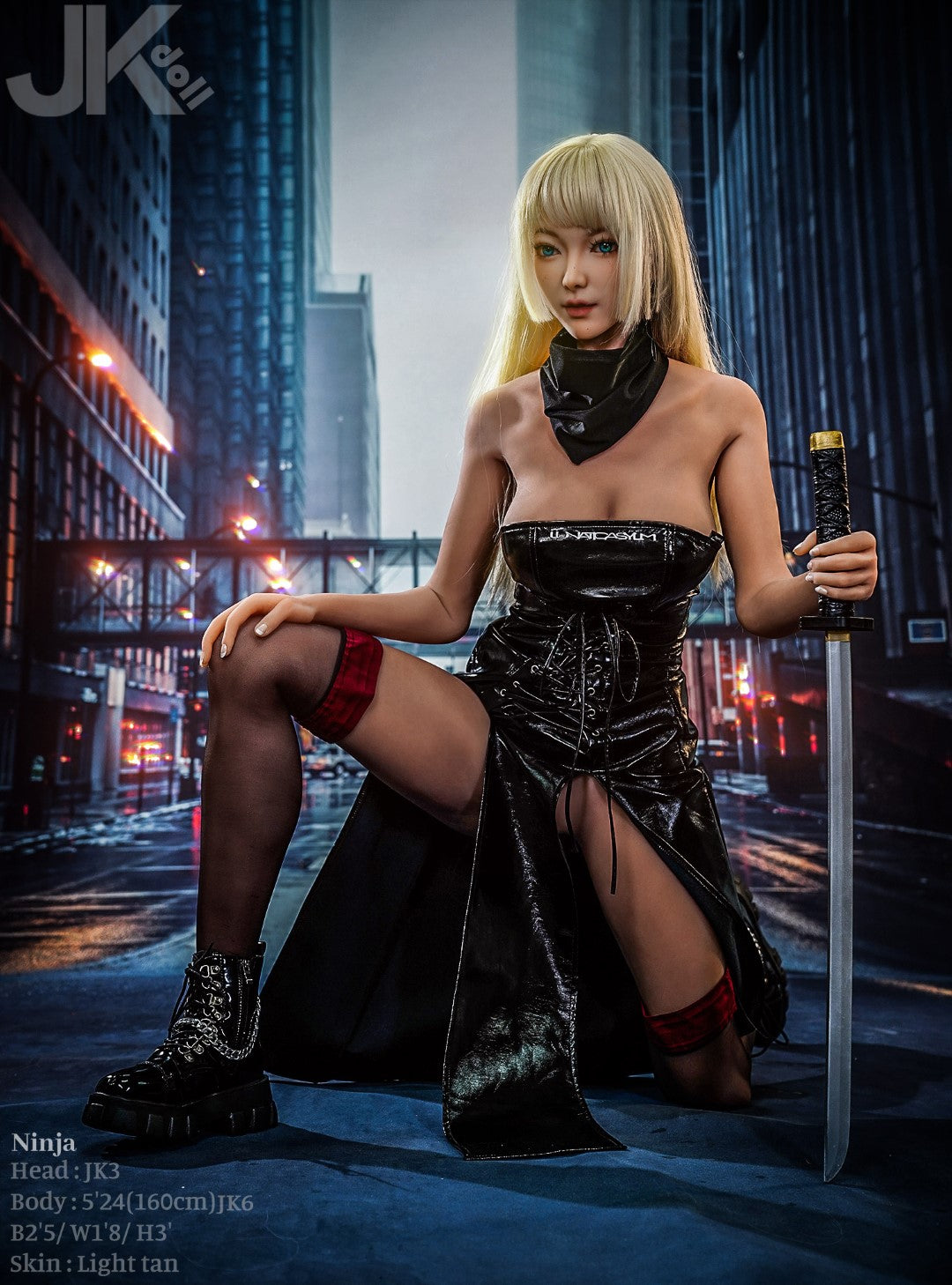Ninja seksnukk (JK-Doll 160 cm D-Cup JK3 TPE)