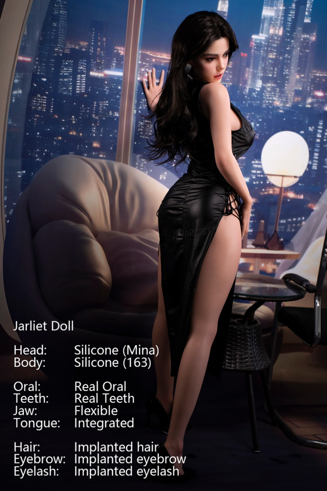 Mina seksnukk (Jarliet 163 cm D-Cup silikoon)