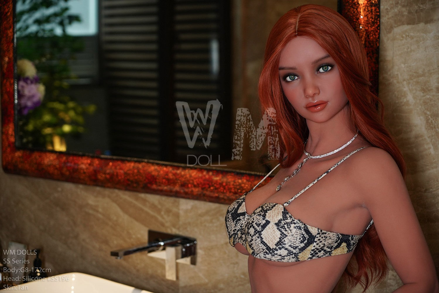 Rebecka seksnukk (WM-Doll 172 cm D-Cup # SS196 TPE + silikoon)