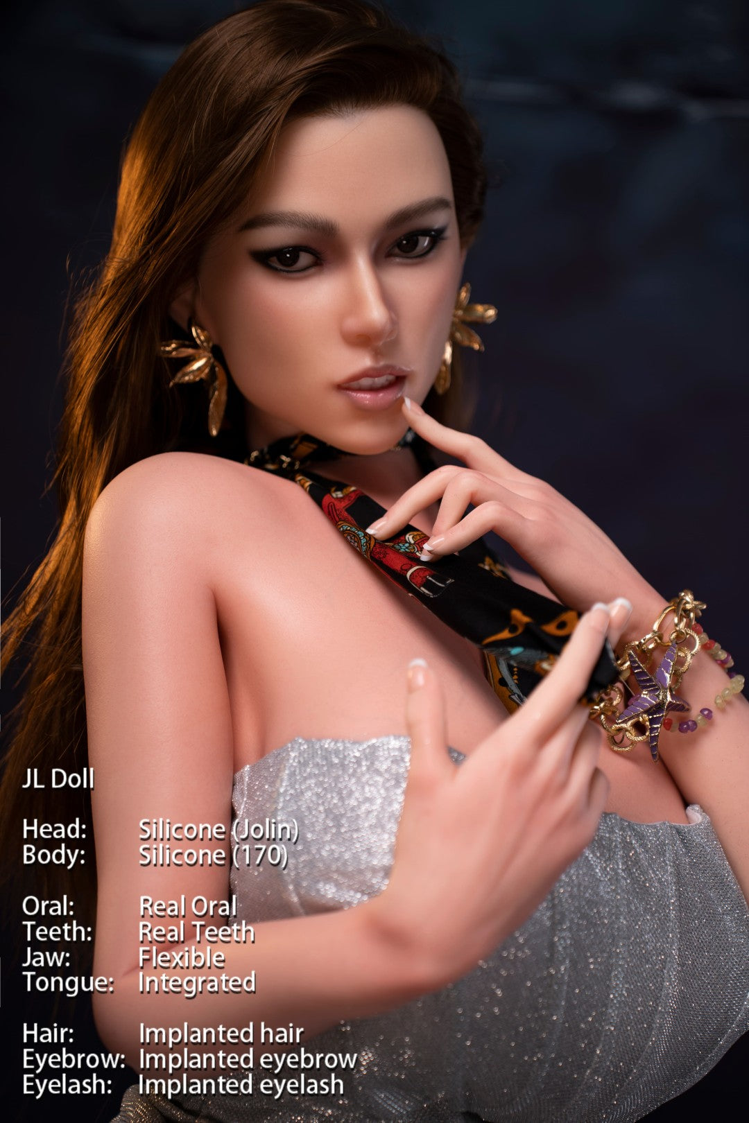 Joline seksnukk (Jarliet 170 cm G-Cup silikoon)