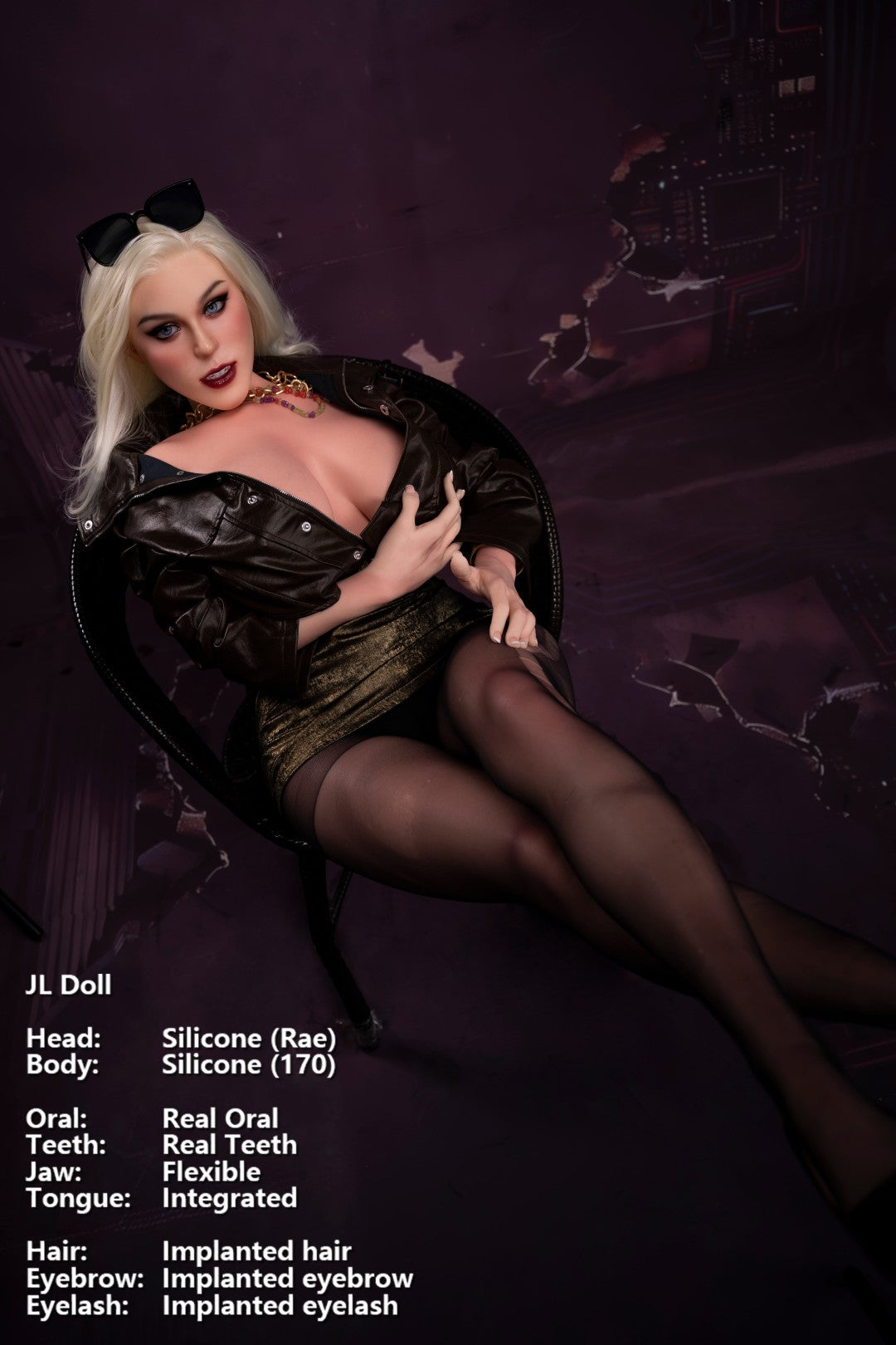 Rae seksnukk (Jarliet 170 cm G-Cup silikoon)