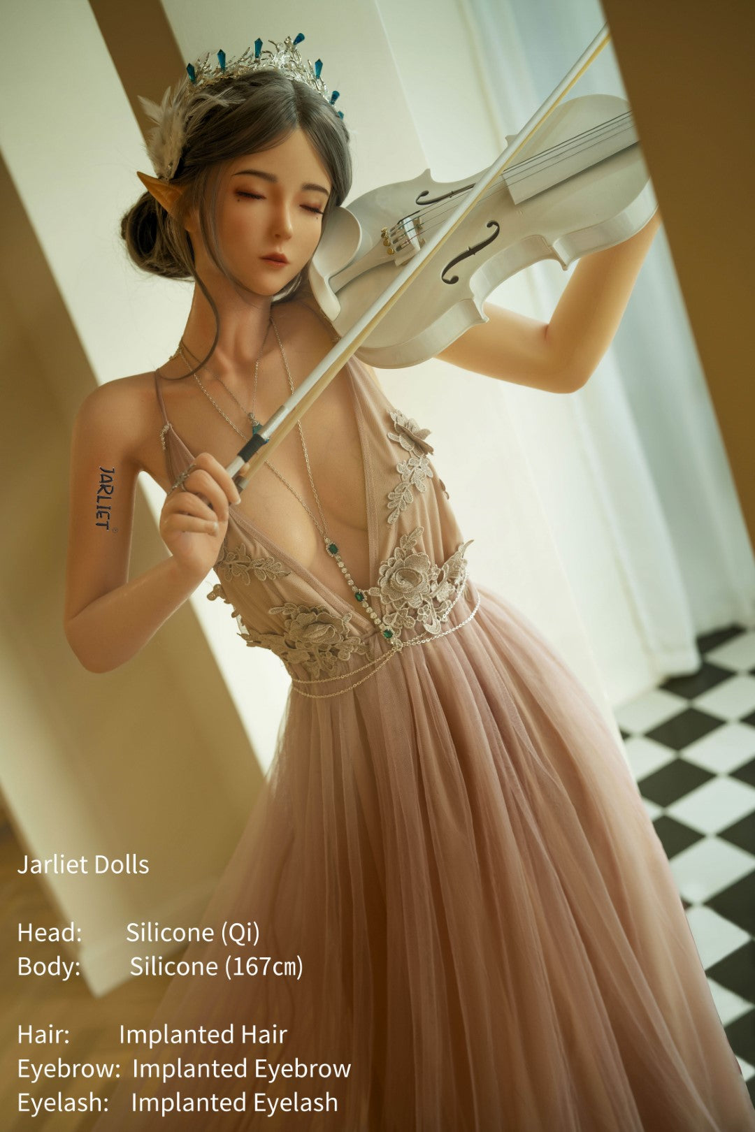 Qi seksinukk (Jarliet 167 cm B-Cup silikoon)