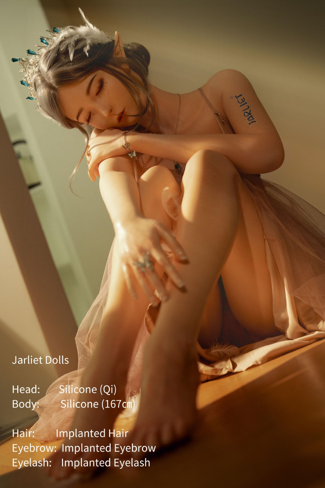 Qi seksinukk (Jarliet 167 cm B-Cup silikoon)