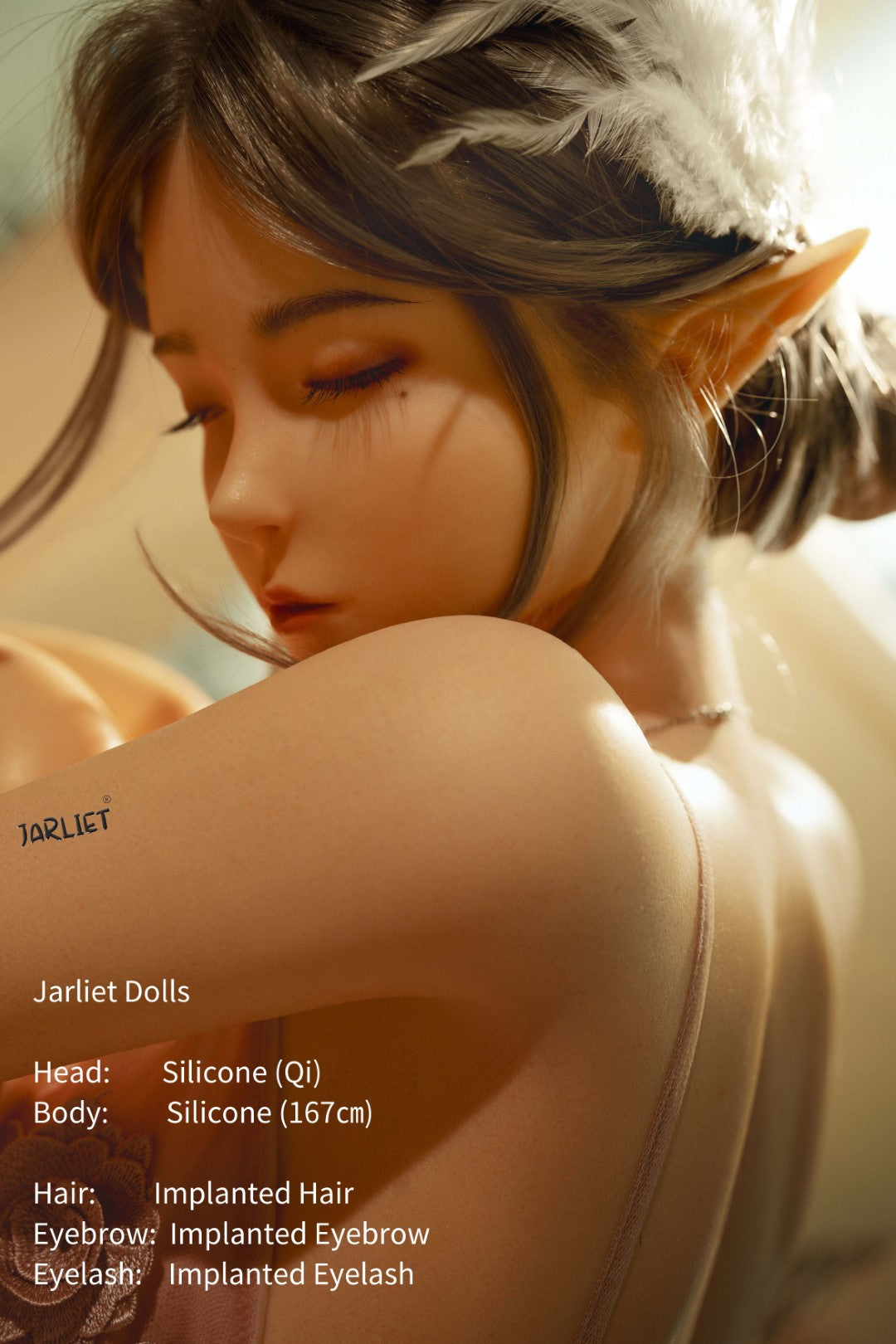 Qi seksinukk (Jarliet 167 cm B-Cup silikoon)