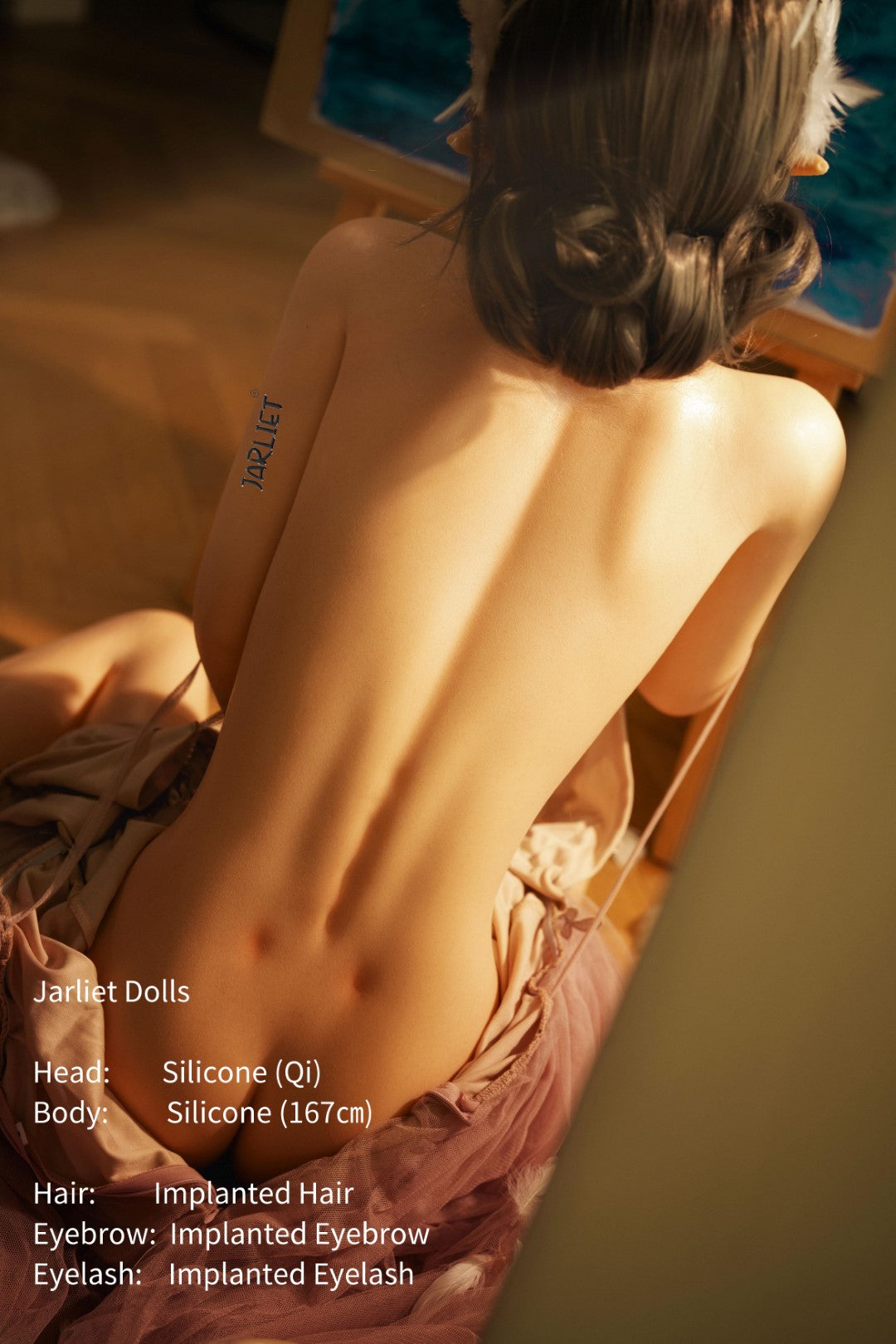 Qi seksinukk (Jarliet 167 cm B-Cup silikoon)