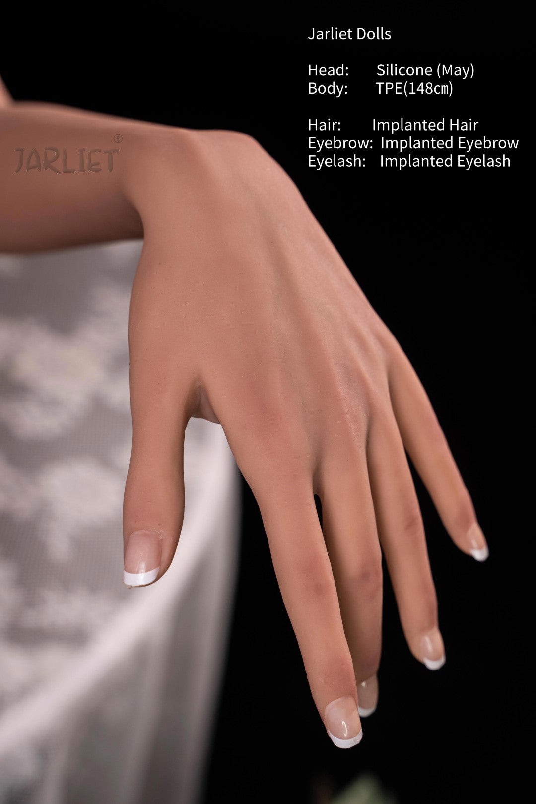 mai seksnukk (Jarliet 148 cm E-Cup TPE + silikoon)