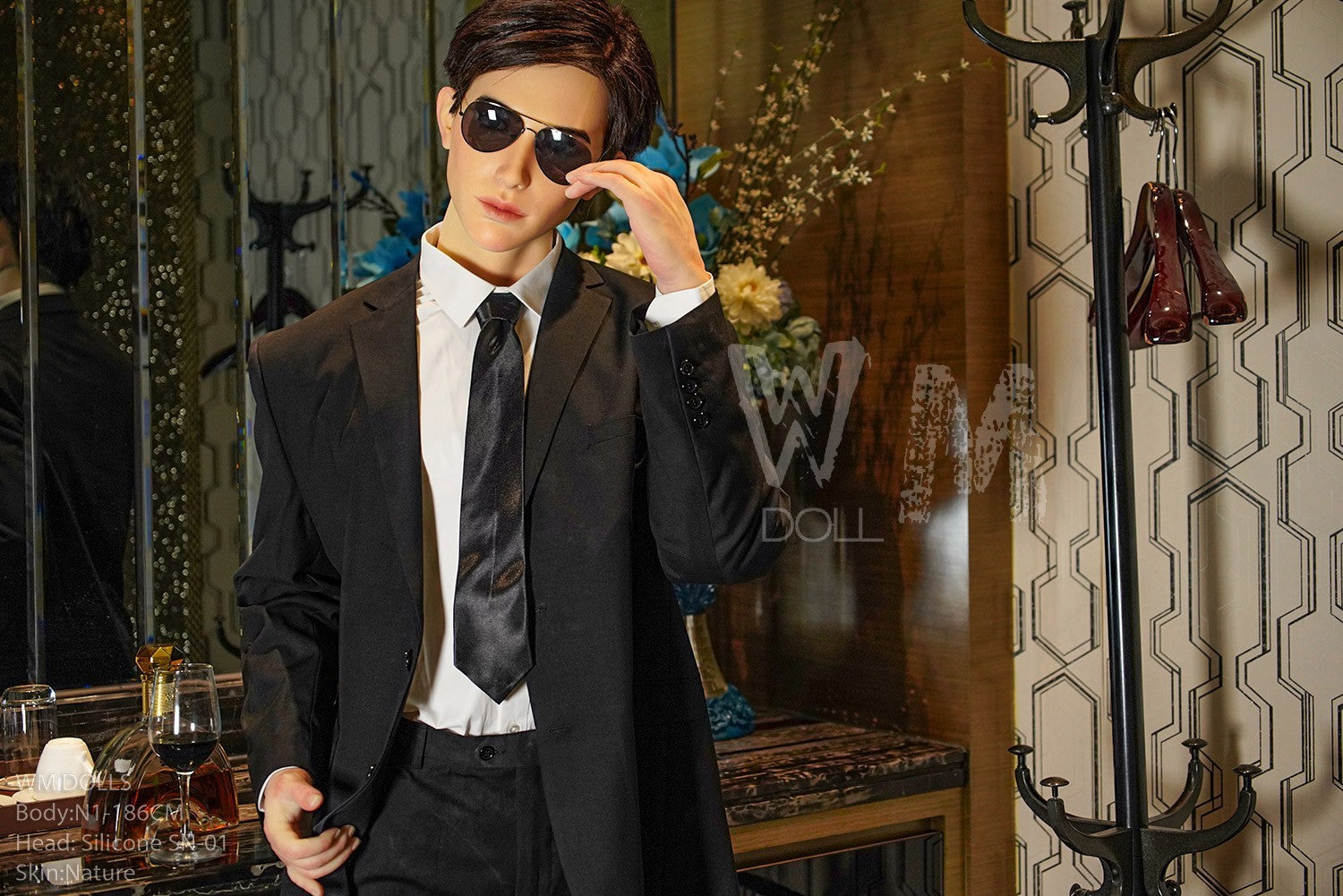 Kenji meessoost seksnukk (WM-Doll 186 cm #N1 silikoon)