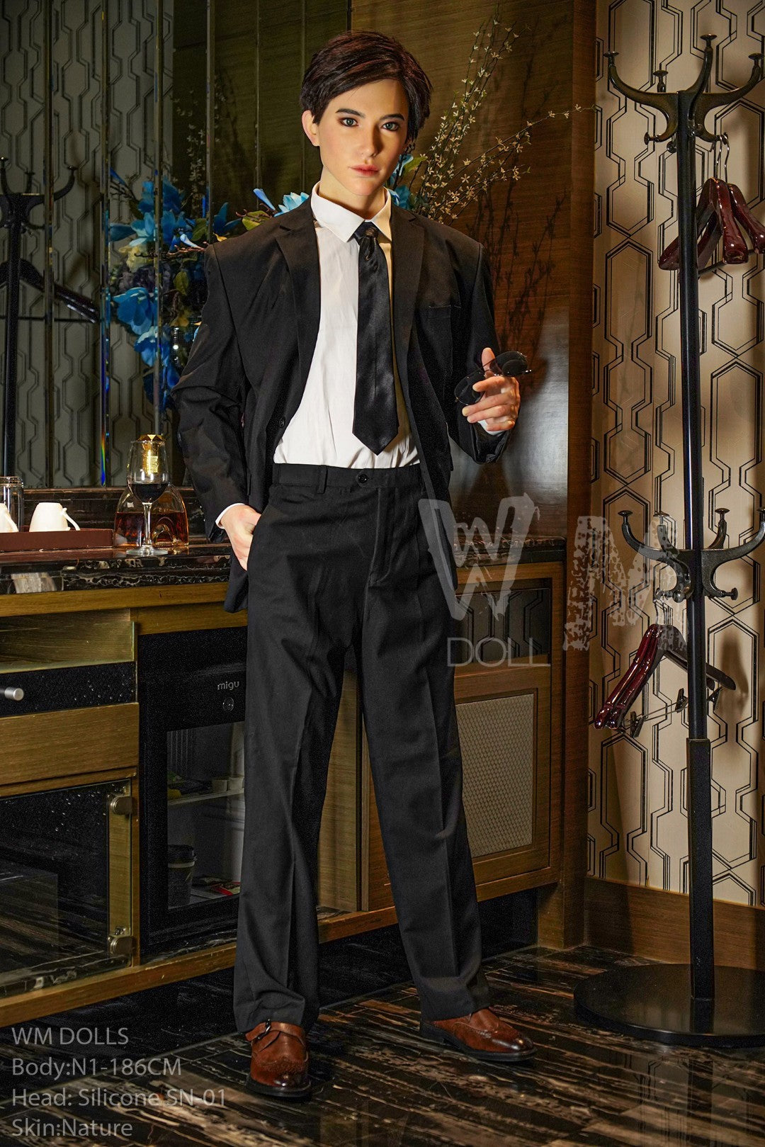 Kenji meessoost seksnukk (WM-Doll 186 cm #N1 silikoon)