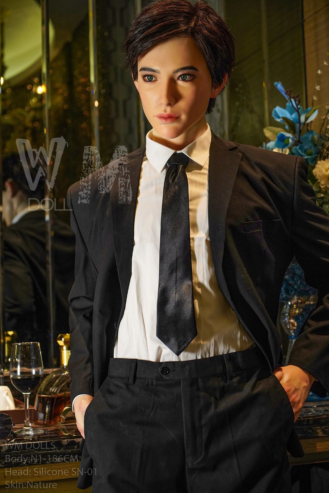 Kenji meessoost seksnukk (WM-Doll 186 cm #N1 silikoon)