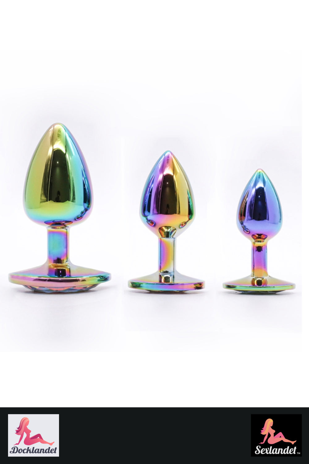 Buttplug i Aluminium – Set med 3 Storlekar