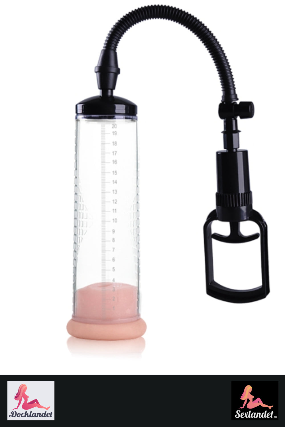 Peenisepump suurendamiseks ja raskemaks erektsiooniks – 70×220 mm | Must Disain