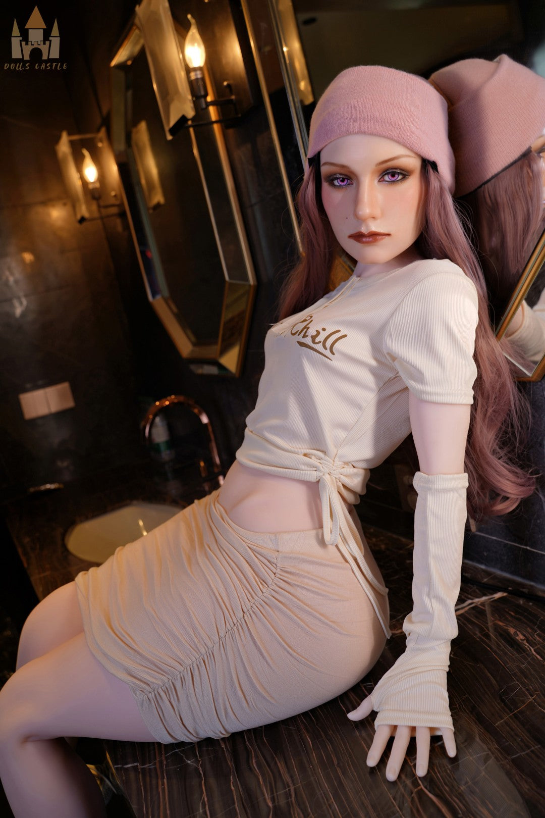 Jovelle Shemale seksnukk (Dolls Castle 148 cm B-Cup # S14 TPE + silikoon)