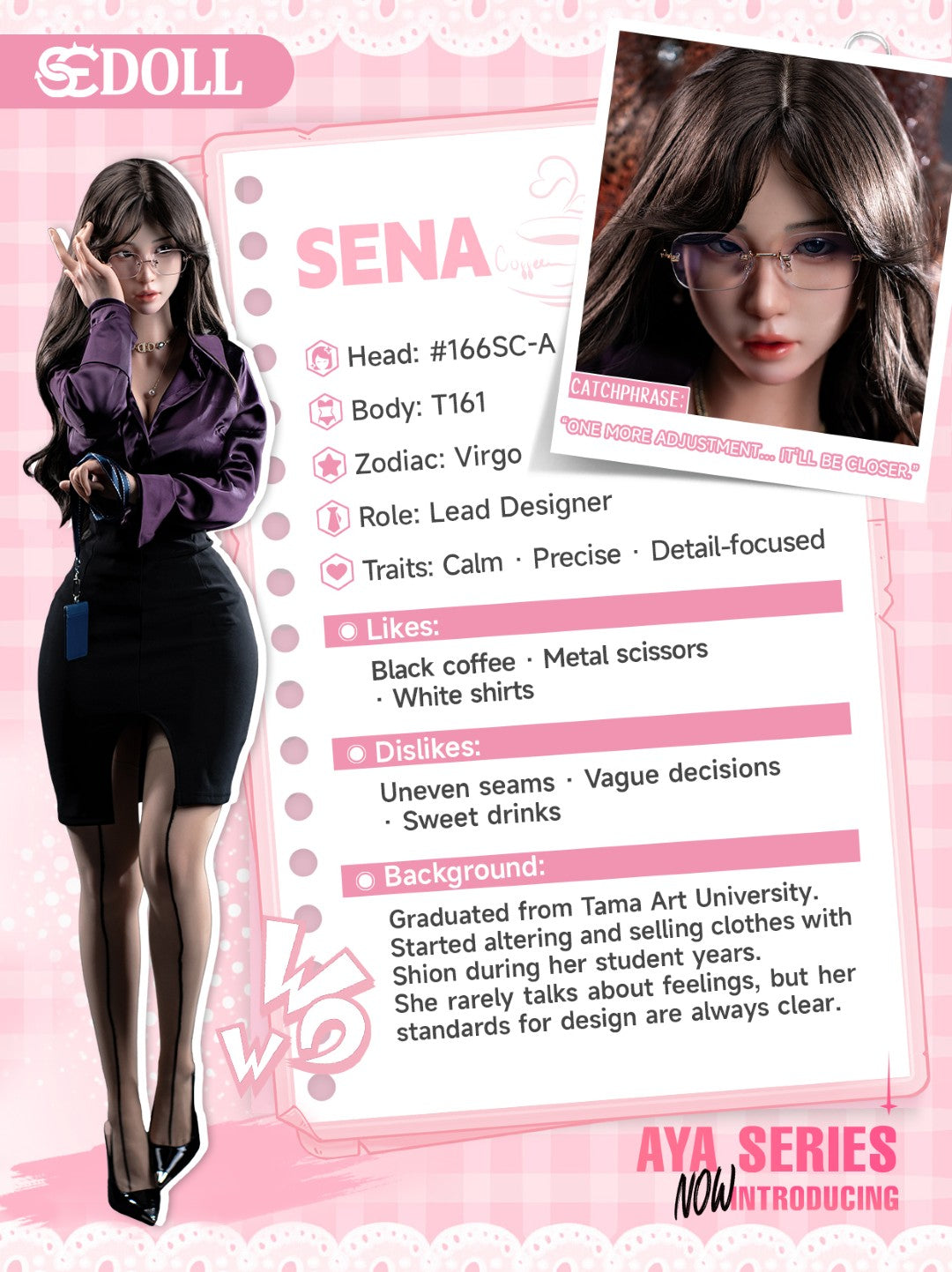 Sena.A seksnukk (SEDoll 161 cm C-Cup #166SC RST silikoon)