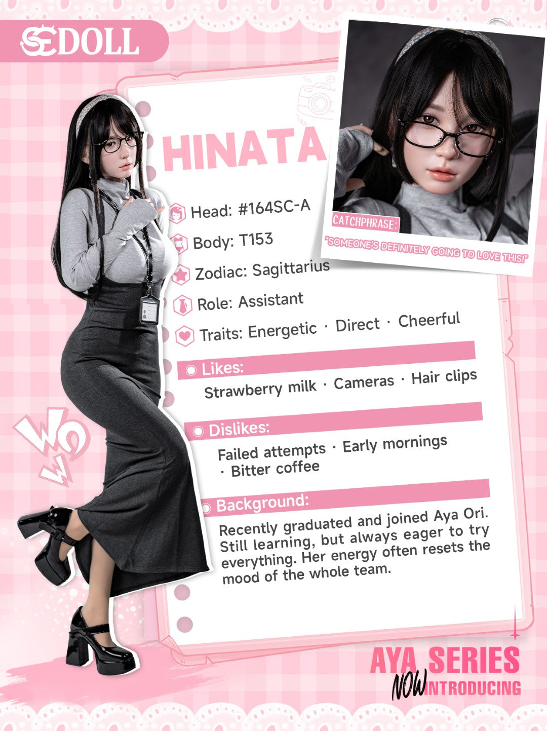 Hinata.A Sex Doll (SEDoll 153 cm A-Cup #164SC RST silikoon)