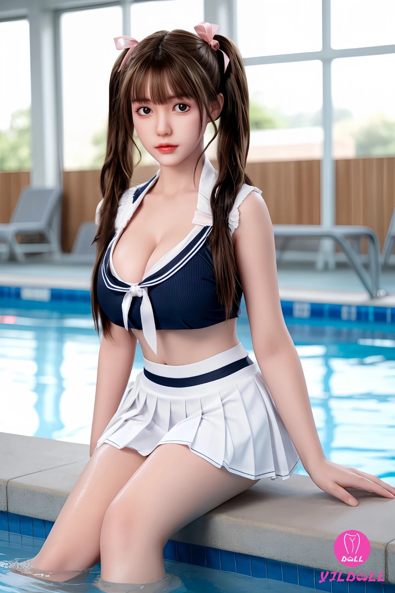 Gu Lan seksnukk (YJL Doll 165 cm D-Cup #410 silikoon)