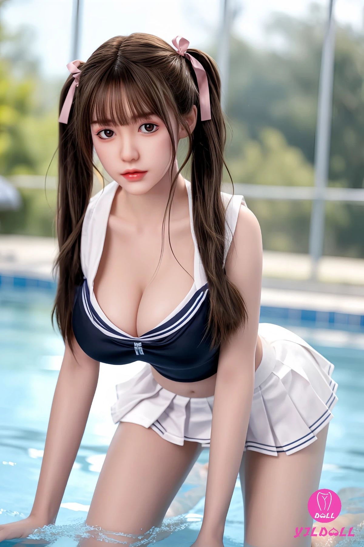 Gu Lan seksnukk (YJL Doll 165 cm D-Cup #410 silikoon)